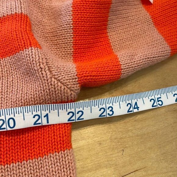 Velvet‎ by Graham & Spencer Women's Lucie Sweater Striped Size XS pink/flame - Picture 9 of 10